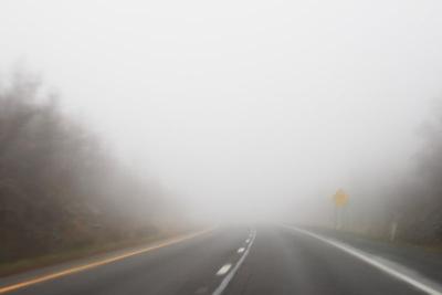 What should you do when driving in fog?