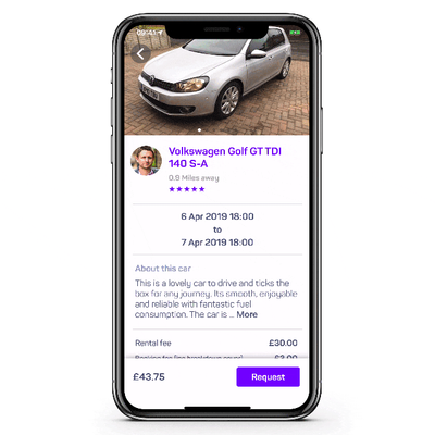 Collision damage waiver in the app