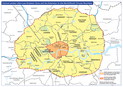 ULEZ 2021 Boundary expansion