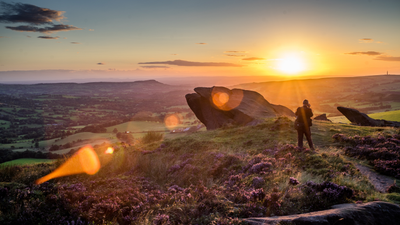 Peak district hills